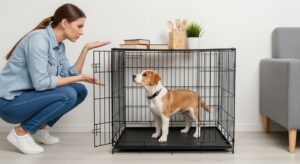 Common crate training mistake with puppy