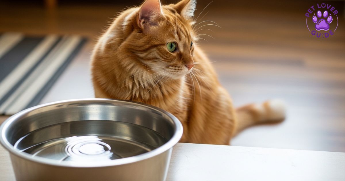 cat ignoring water bowl hydration issue