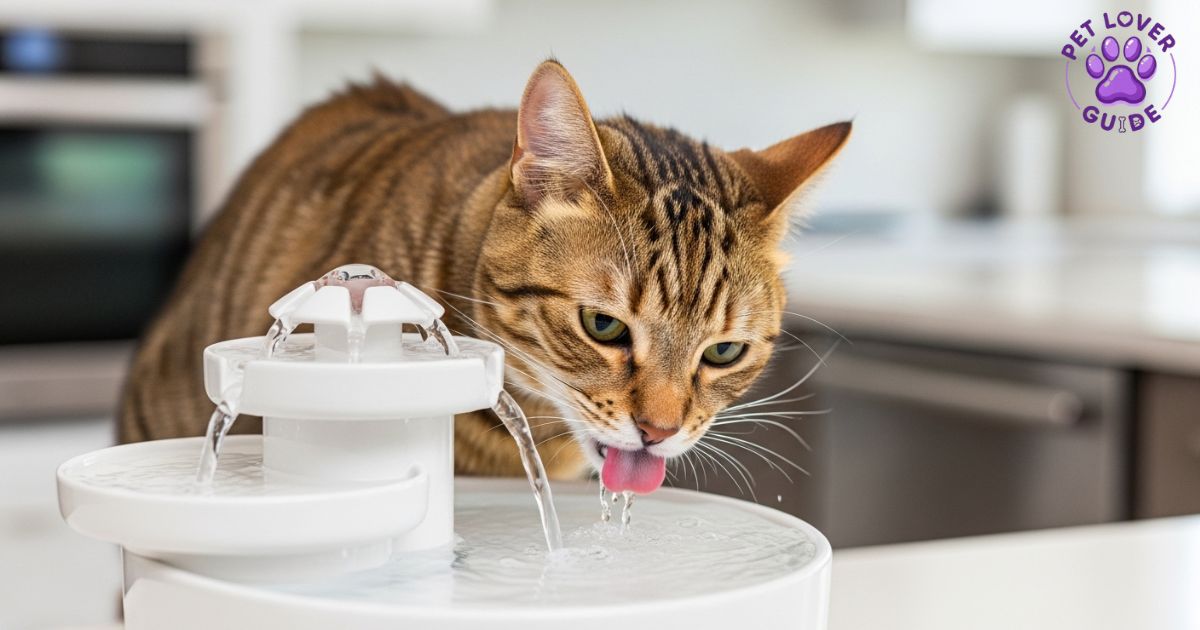 cat water fountain hydration solution